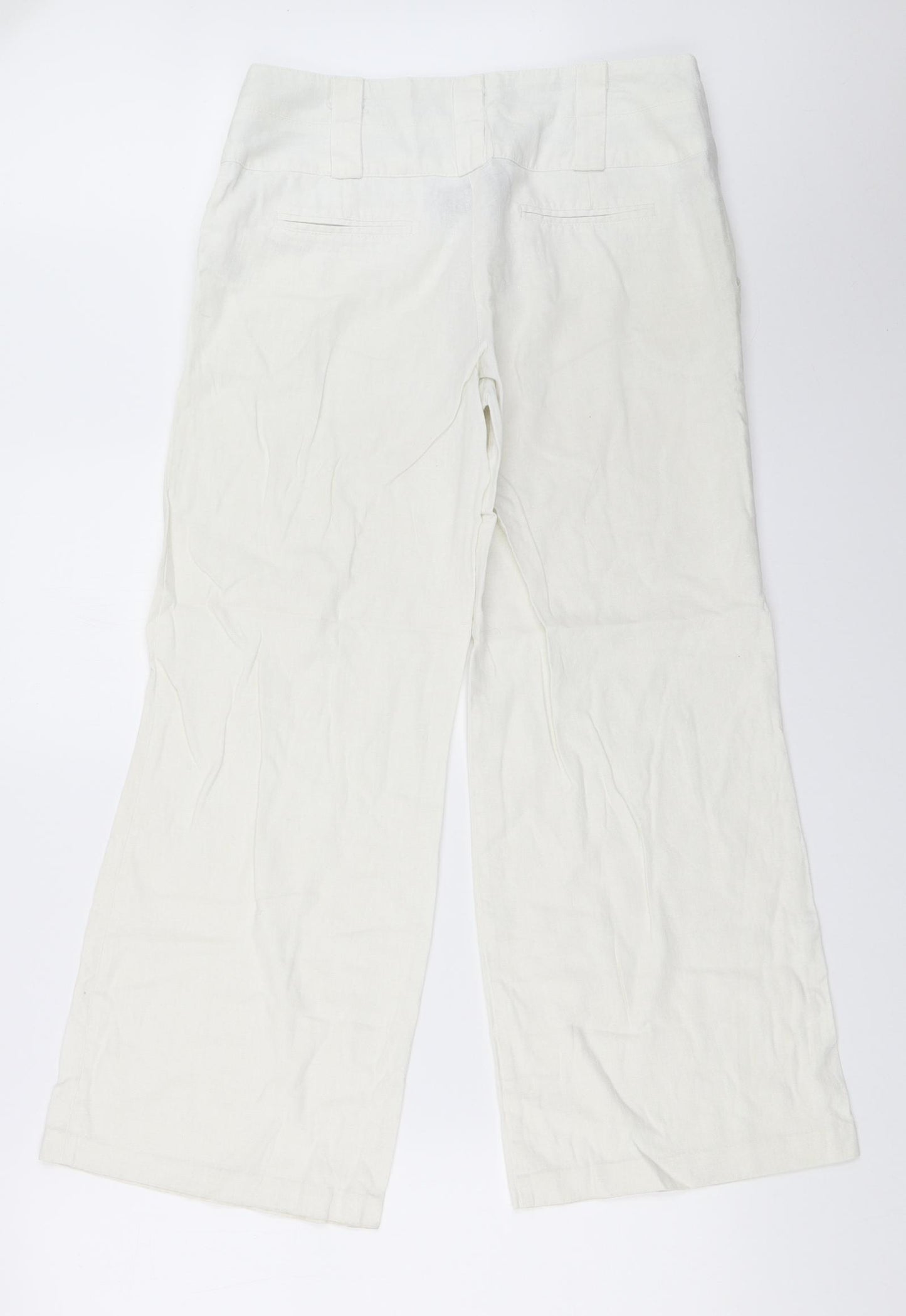 New Look Womens White   Trousers  Size 10 L26.5 in