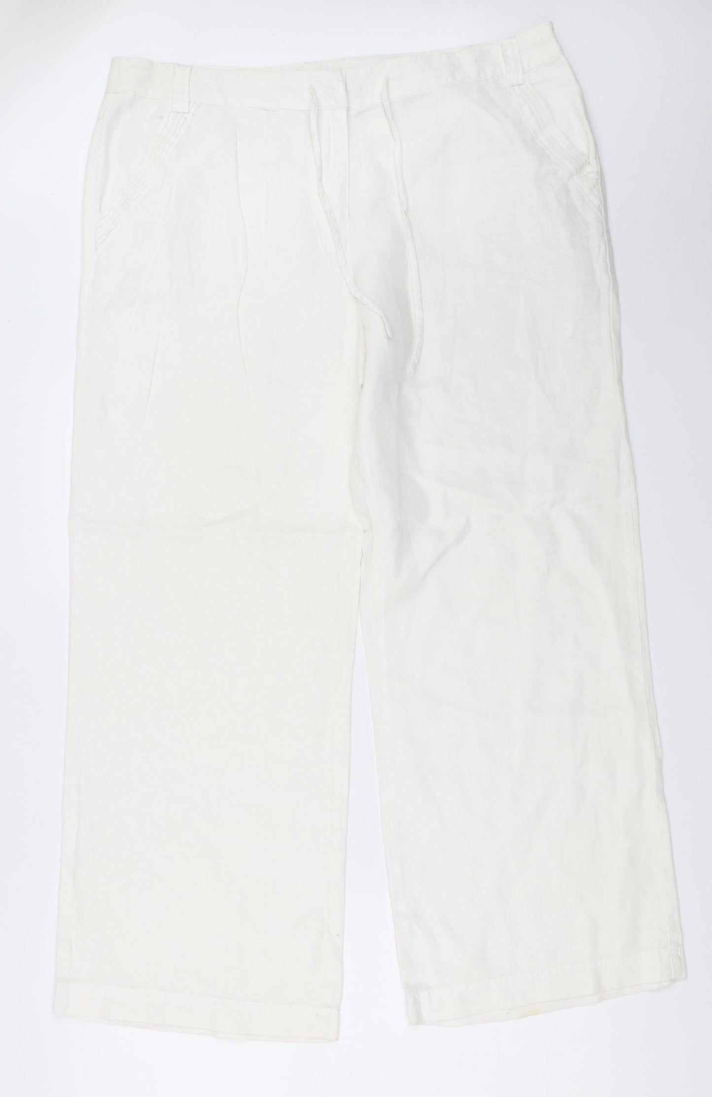 Maine New England Womens White   Trousers  Size 16 L29 in