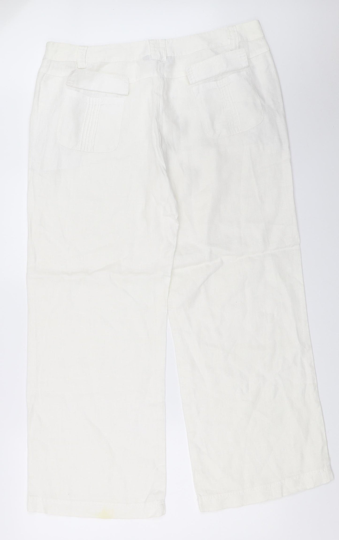 Maine New England Womens White   Trousers  Size 16 L29 in