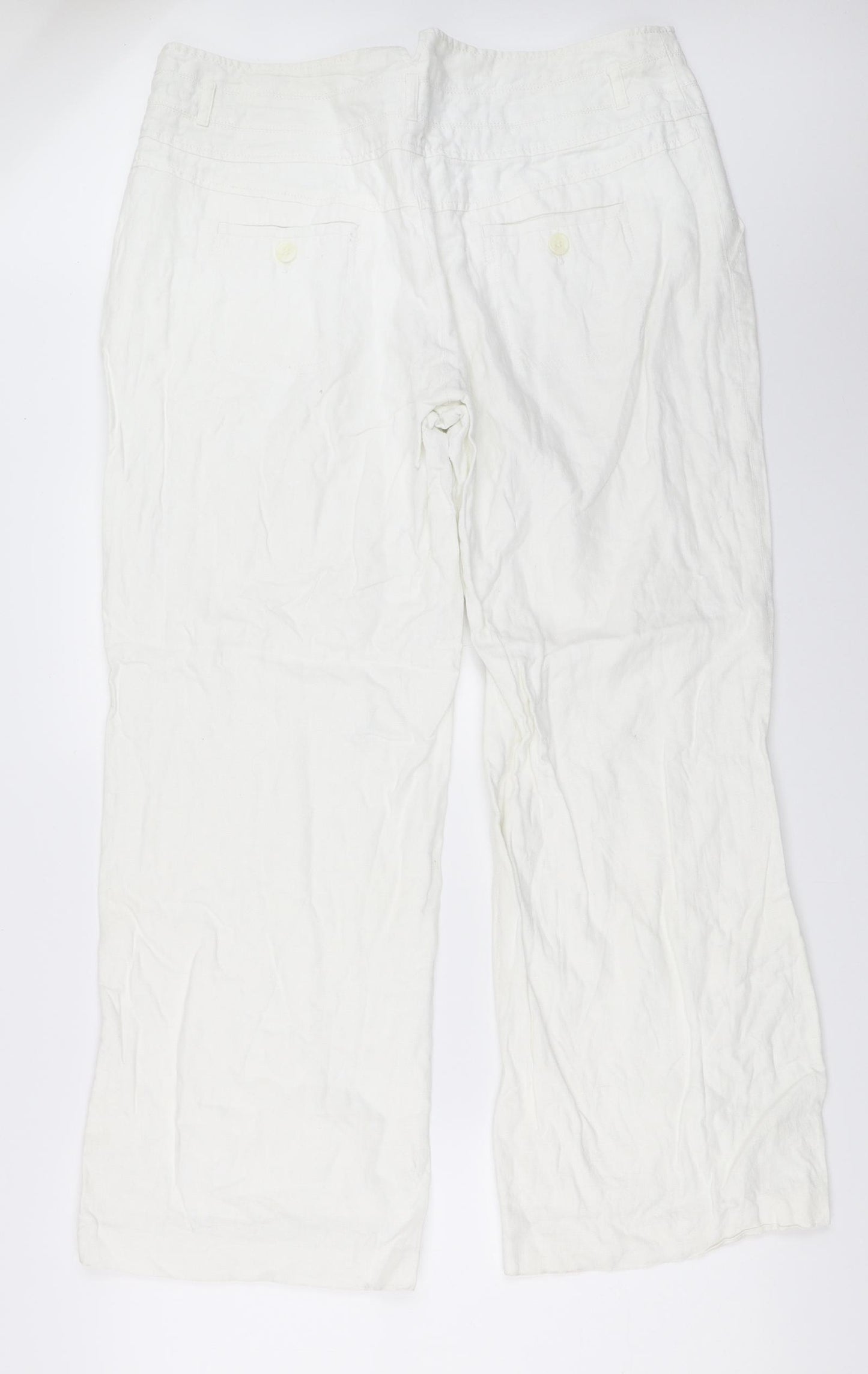 NEXT Womens White   Trousers  Size 18 L30 in