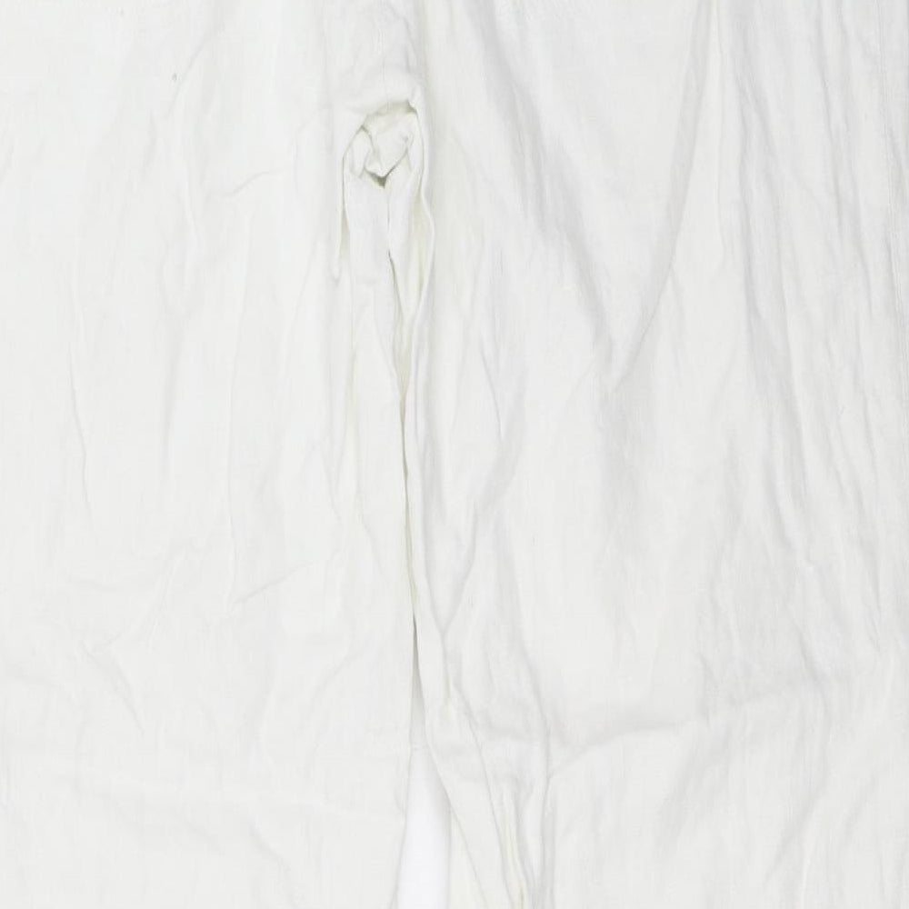 NEXT Womens White   Trousers  Size 18 L30 in