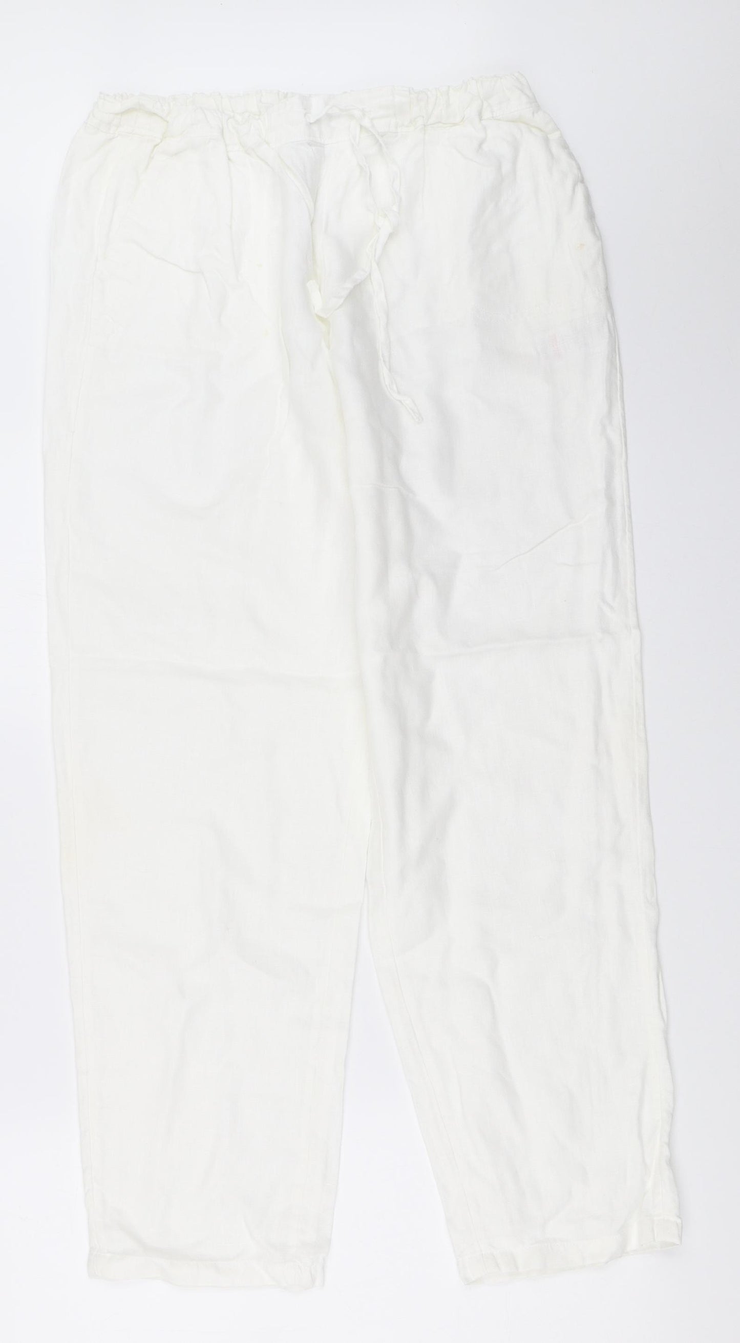 Hobbs Womens White   Trousers  Size 12 L29 in