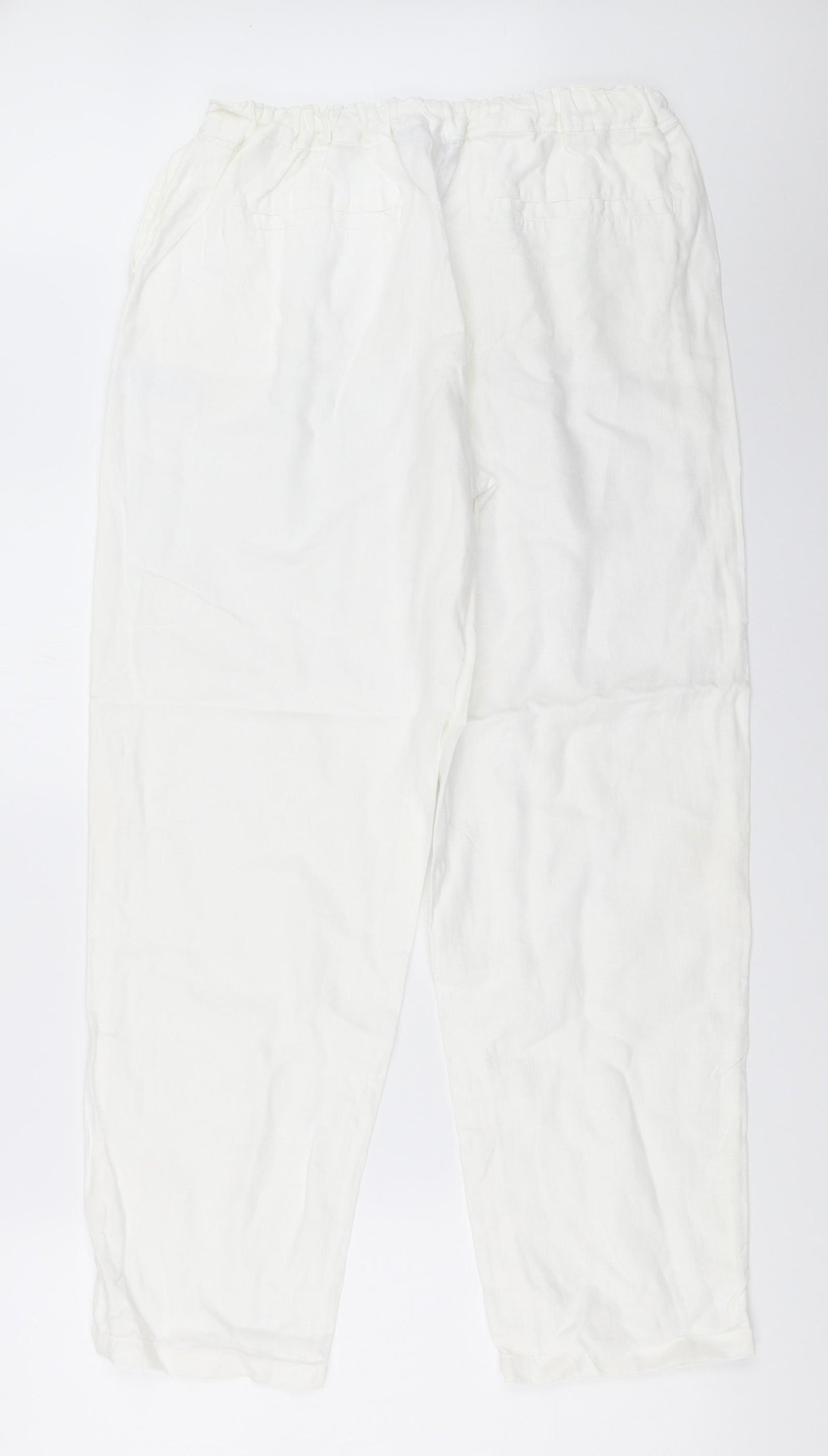 Hobbs Womens White   Trousers  Size 12 L29 in