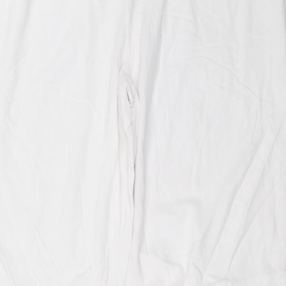 Etam Womens White   Trousers  Size 14 L28 in