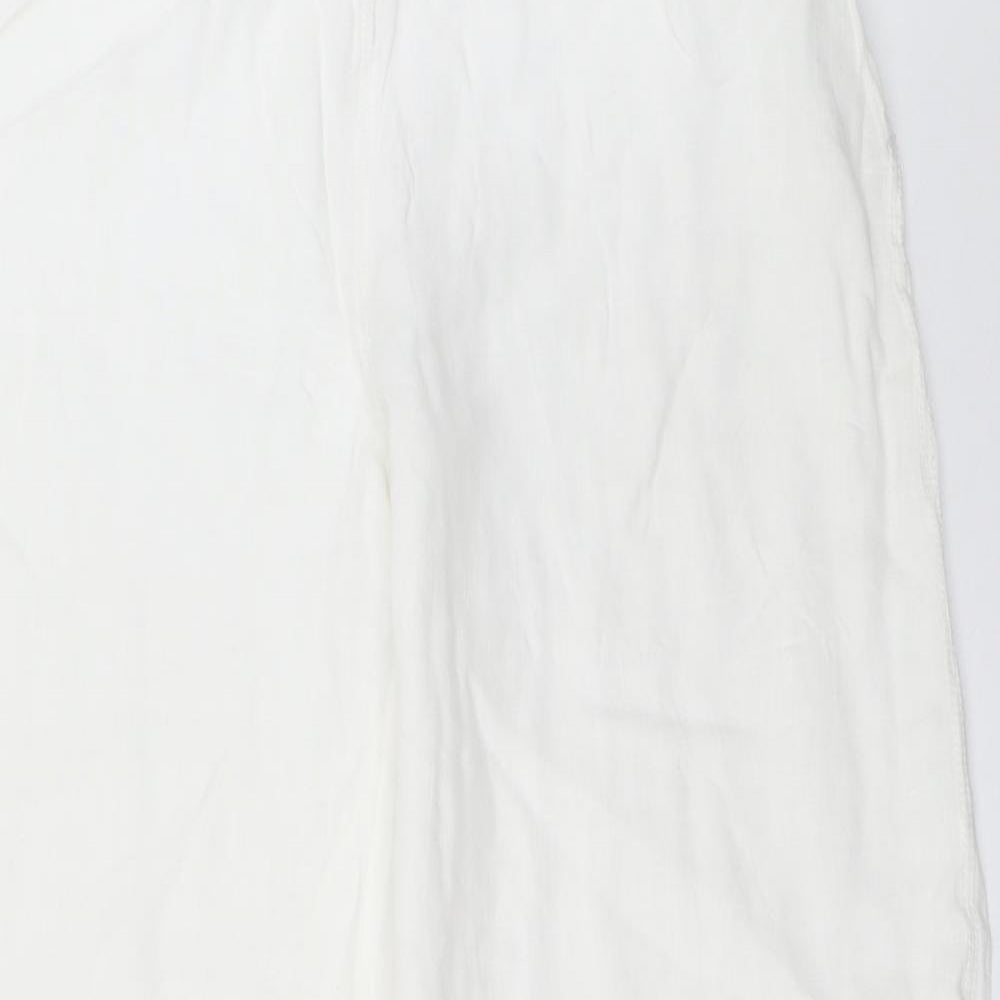 Weekend Max Mara Womens White   Trousers  Size 14 L29 in