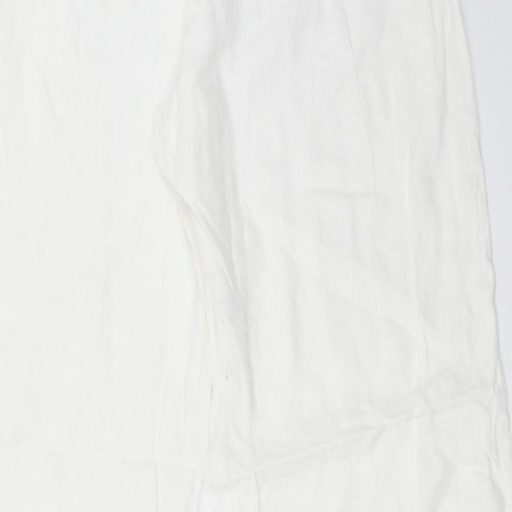 Weekend Max Mara Womens White   Trousers  Size 14 L29 in