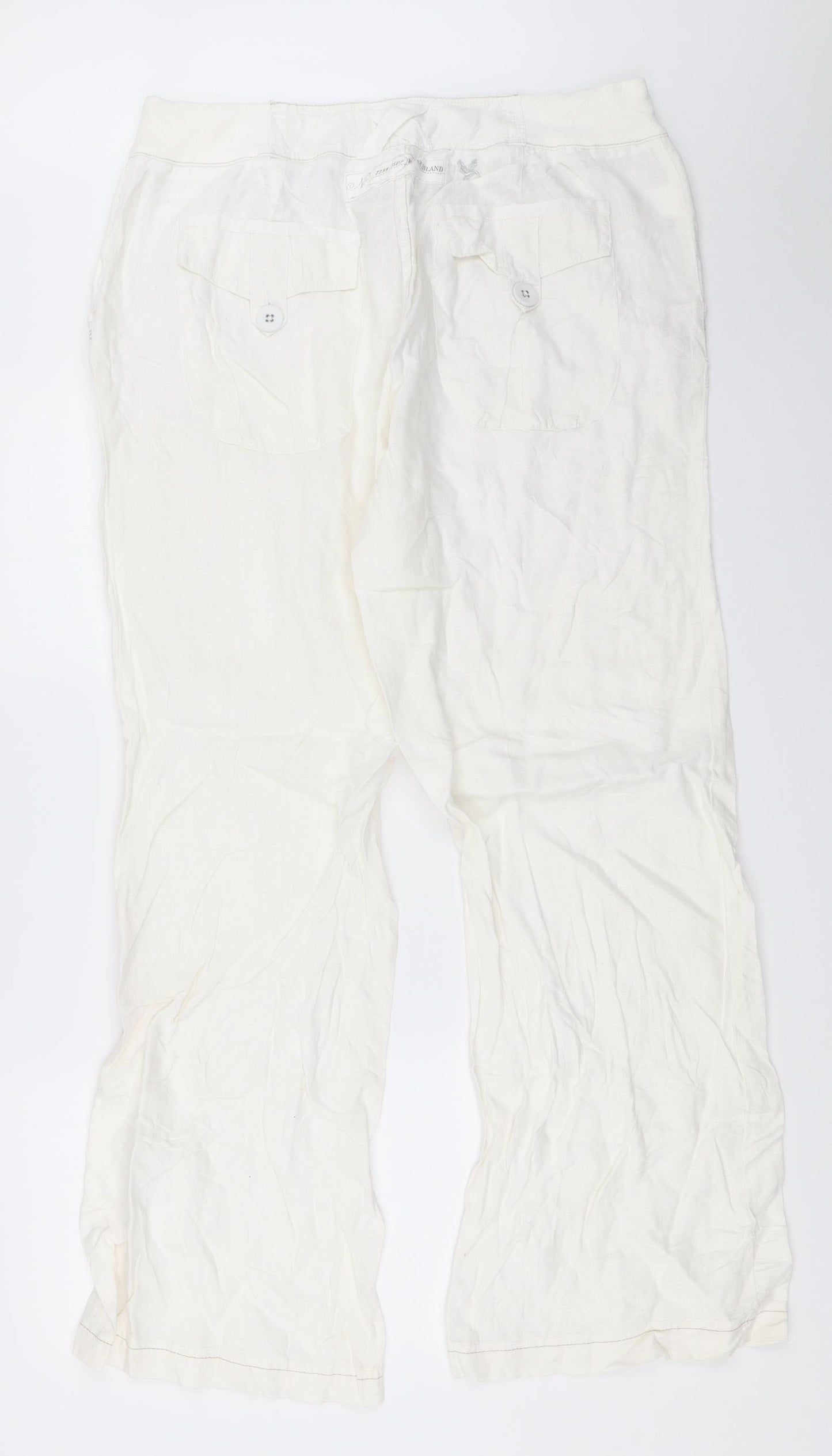 River Island Womens White   Trousers  Size 16 L33 in