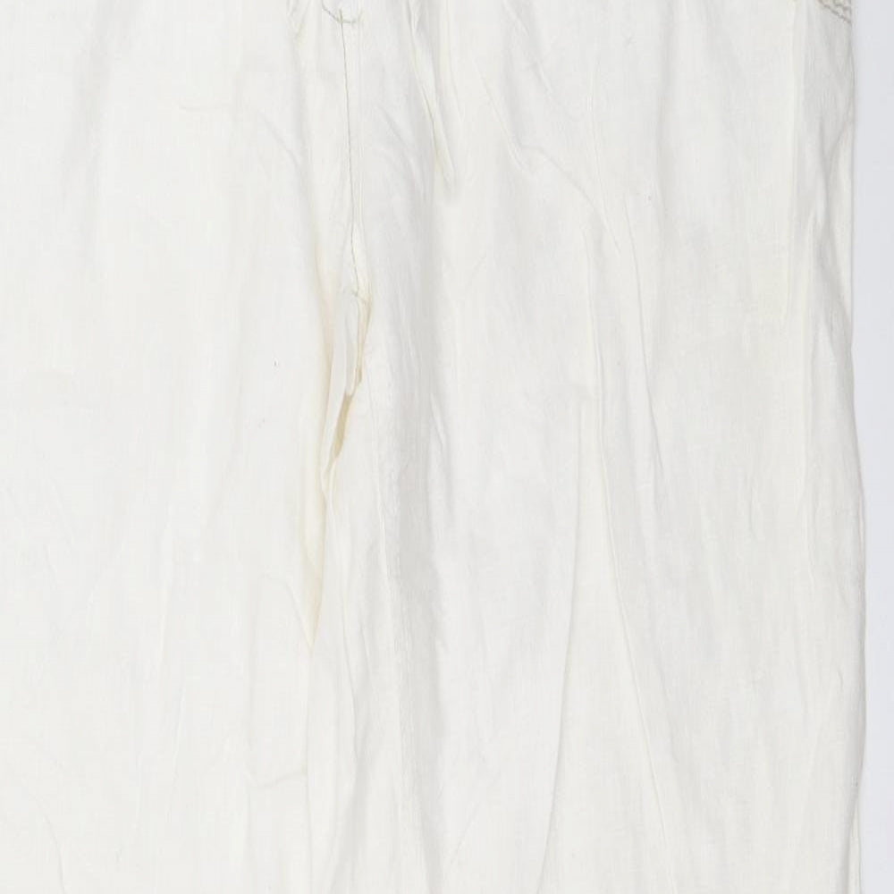 River Island Womens White   Trousers  Size 16 L33 in