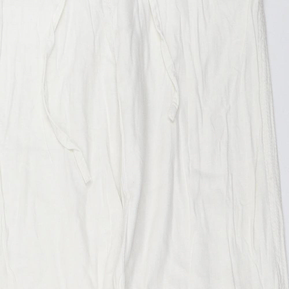 NEXT Womens White   Trousers  Size 10 L29 in