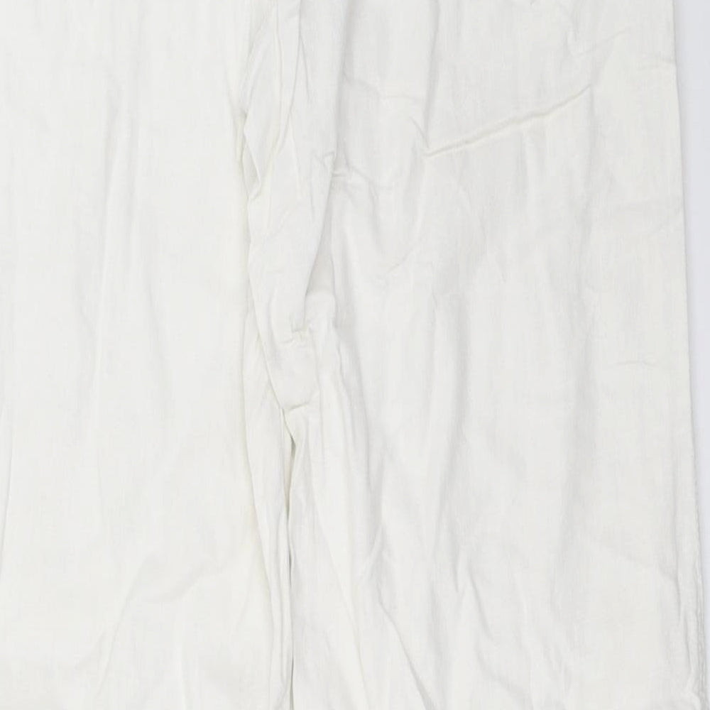 NEXT Womens White   Trousers  Size 10 L29 in