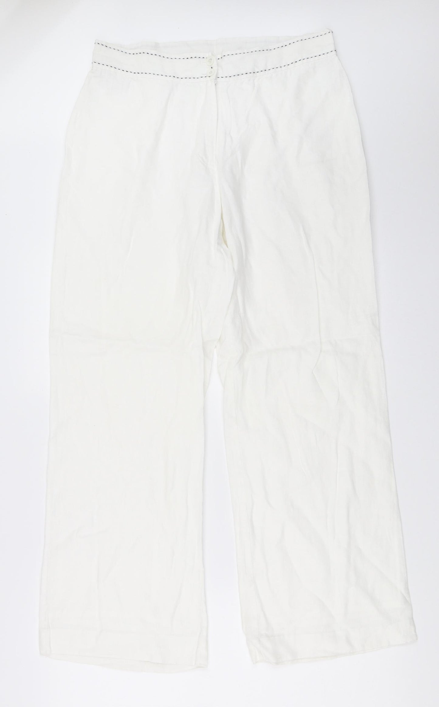Minuet Womens White   Trousers  Size 14 L29 in