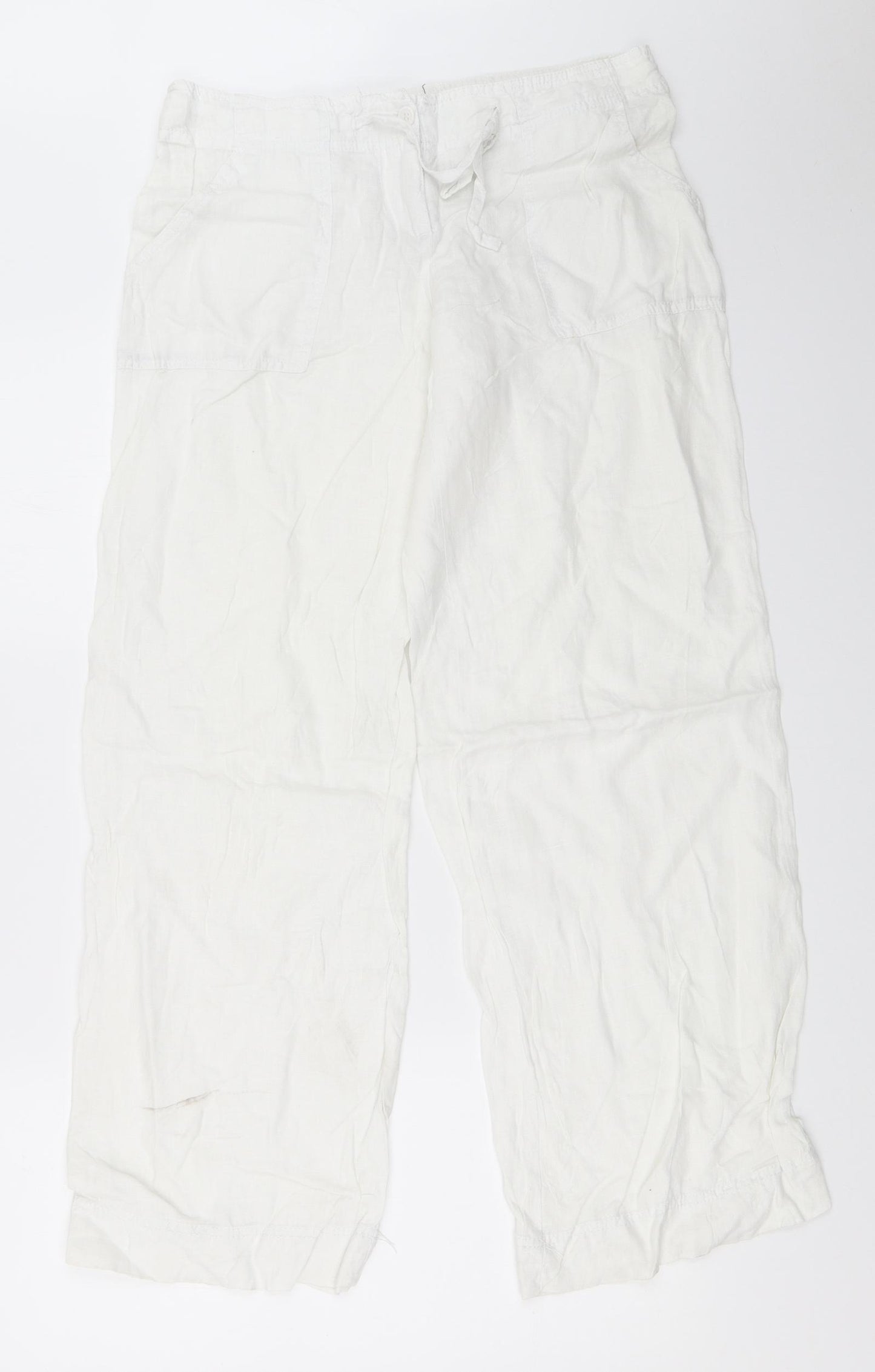 Atmosphere Womens White   Trousers  Size 8 L30 in