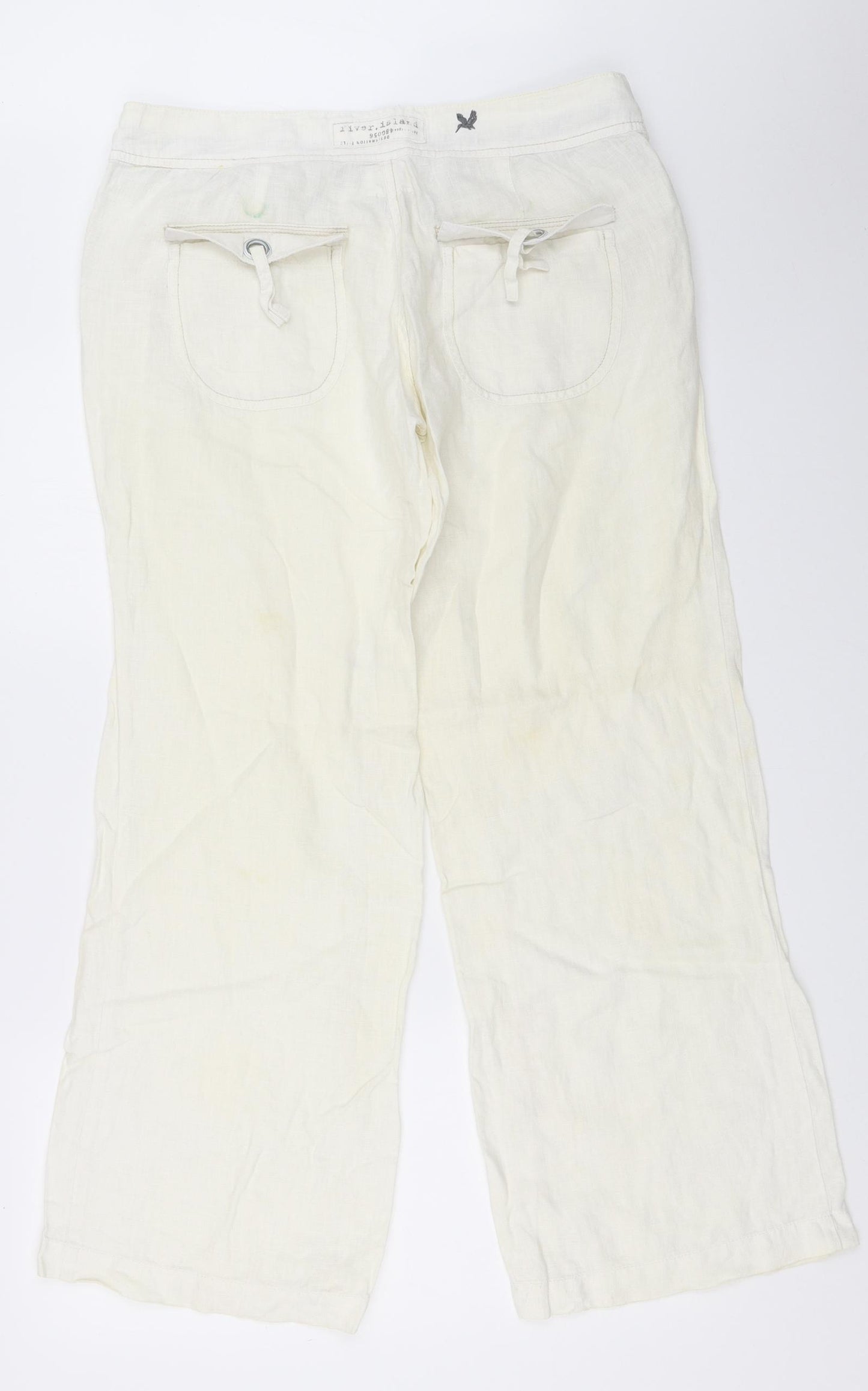 Atmosphere Womens White   Trousers  Size 12 L30 in