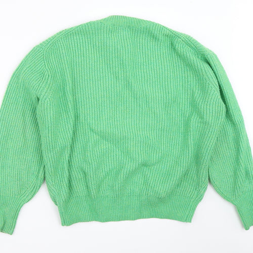 H&M Womens Green   Pullover Jumper Size S