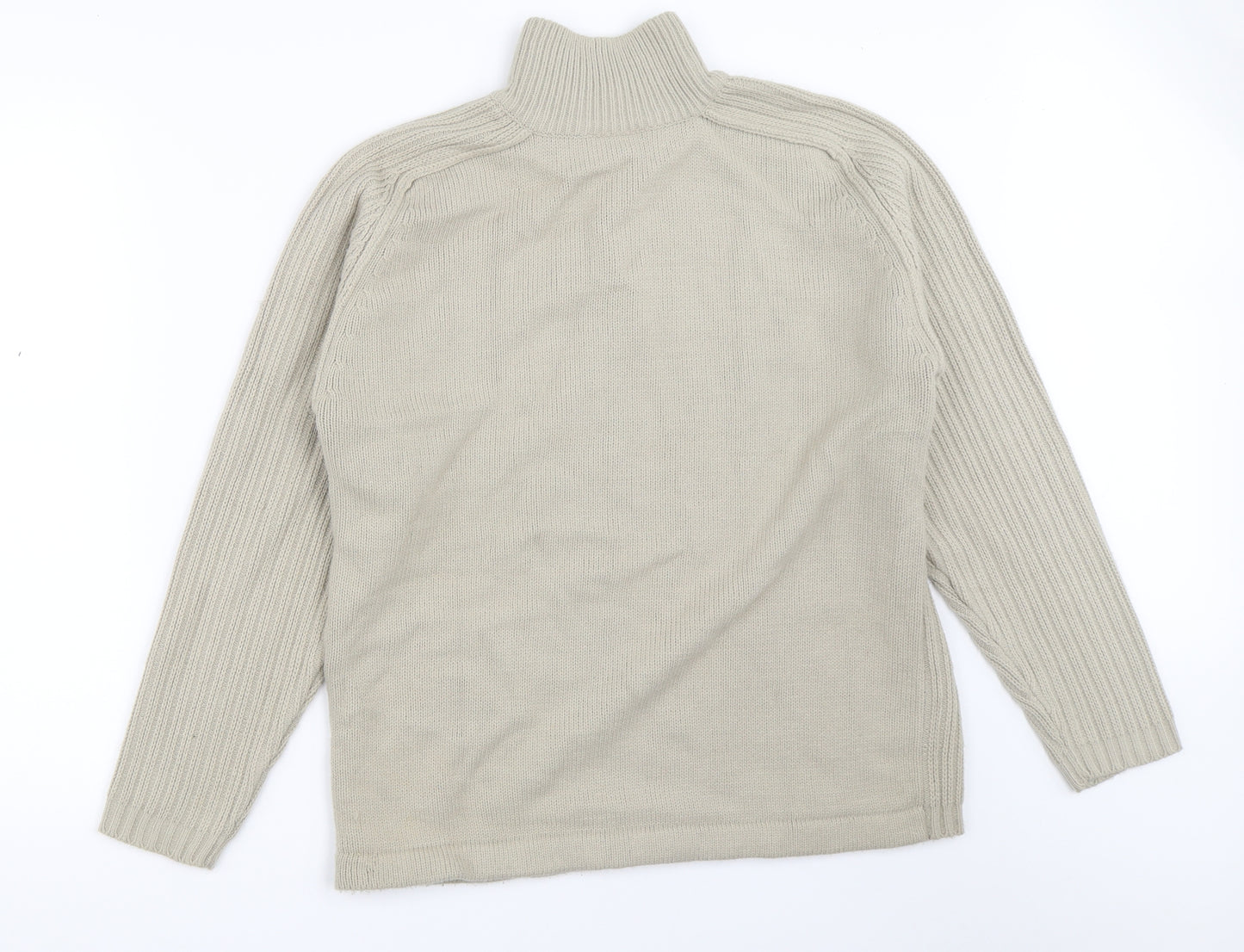 Cedar Wood State Mens Beige   Henley Jumper Size S