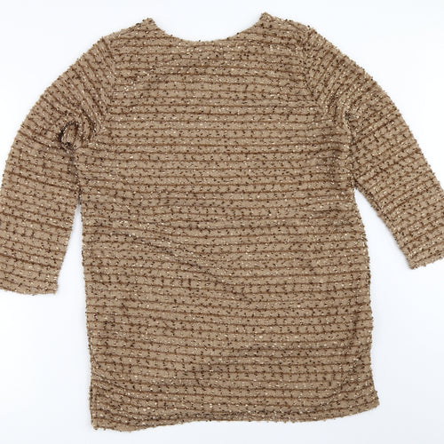 Rupali Womens Brown   Pullover Jumper Size L