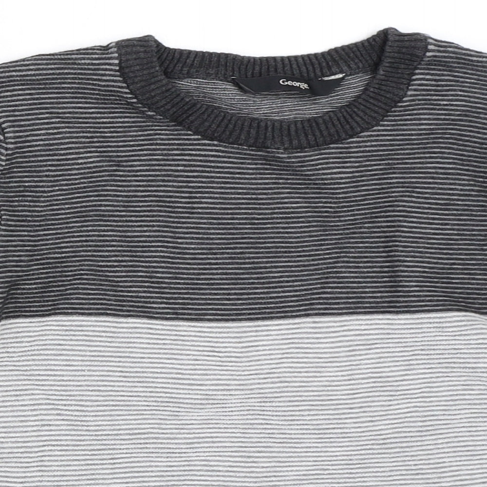 George Boys Grey   Pullover Jumper Size 8-9 Years