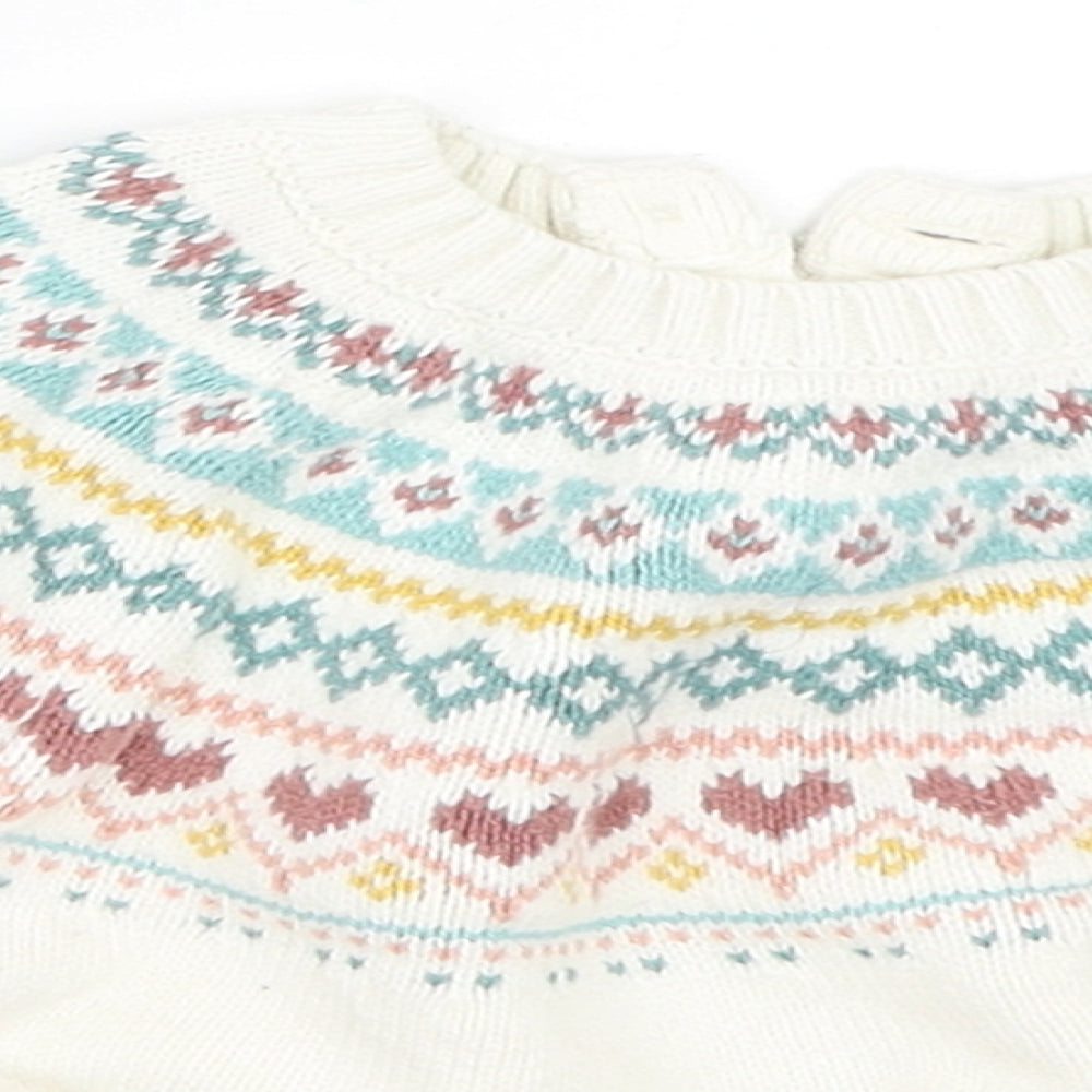 NEXT Girls Ivory   Pullover Jumper Size 12-18 Months