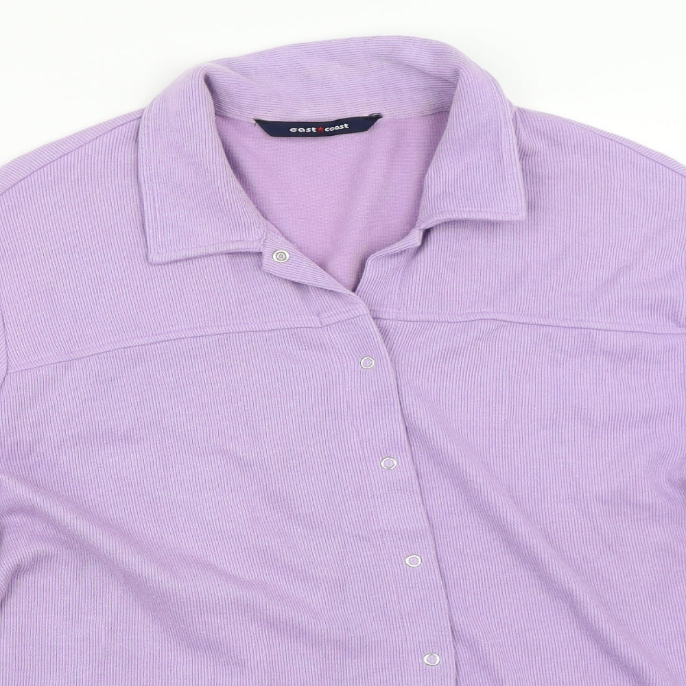 East Coast Womens Purple   Basic Button-Up Size 22