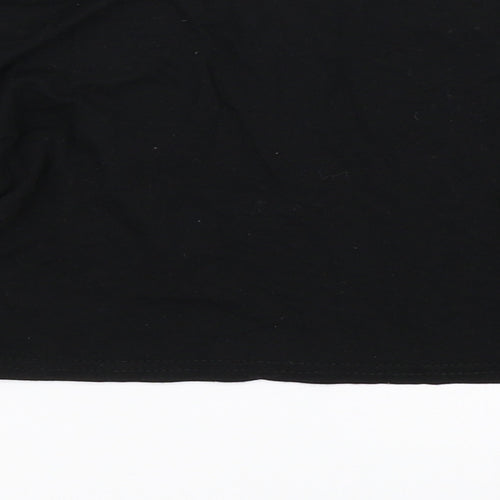 Boohoo Womens Black   Cropped T-Shirt Size 8