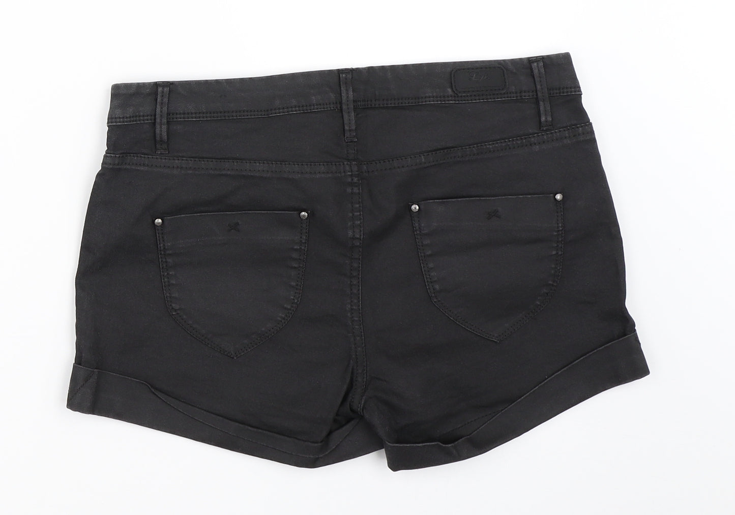 Preworn Womens Black   Hot Pants Shorts Size 38