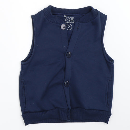 Bem Vestir Boys Blue   Cardigan Jumper Size 2 Years