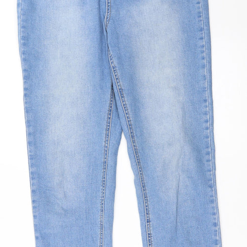 Missguided Womens Blue  Denim Skinny Jeans Size 10 L28.5 in