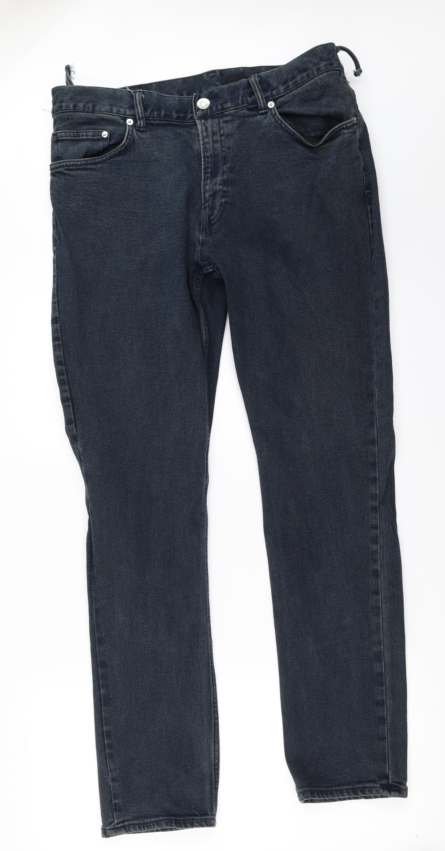 H&M Mens Blue  Denim Straight Jeans Size 34 in L31 in