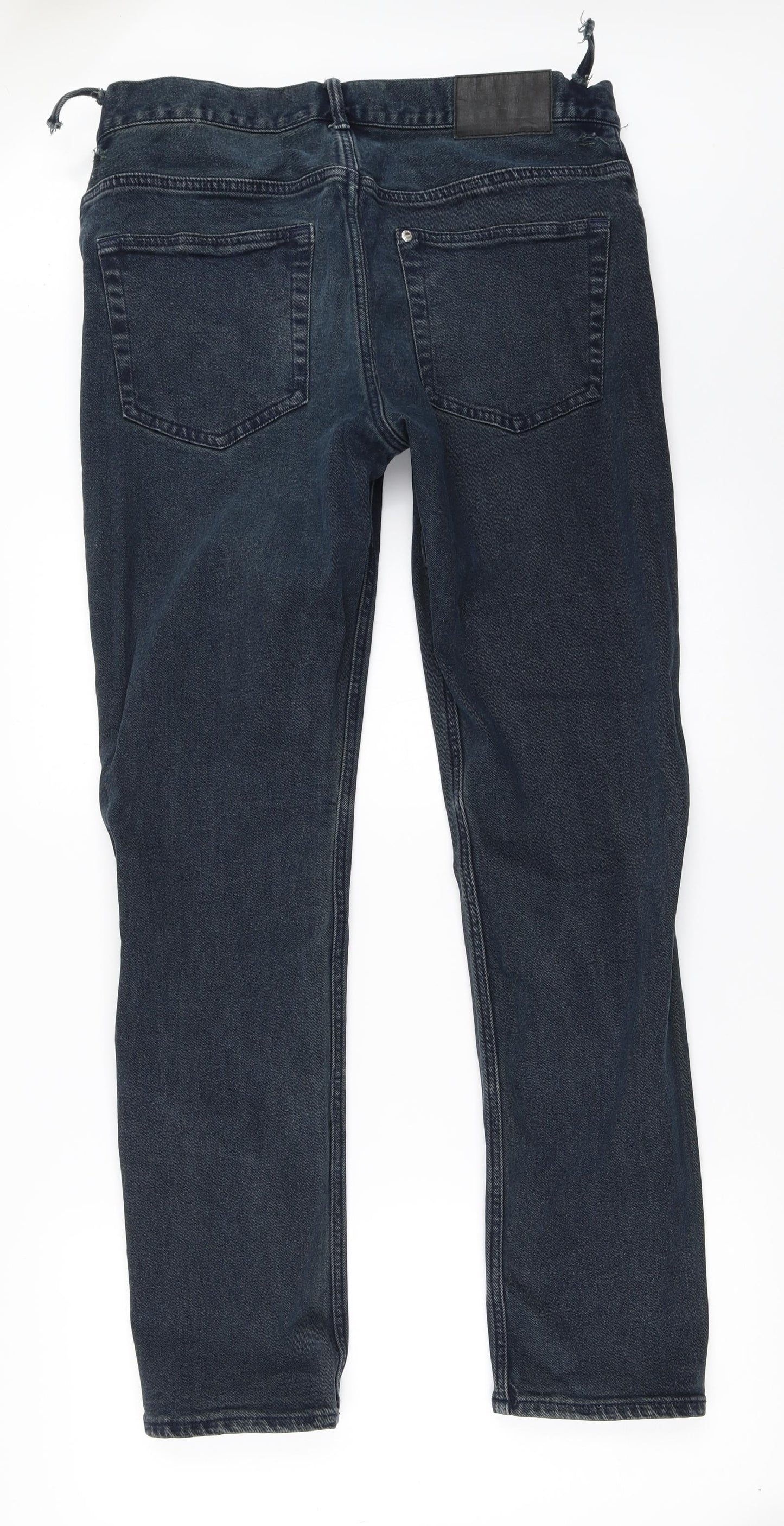 H&M Mens Blue  Denim Straight Jeans Size 34 in L31 in