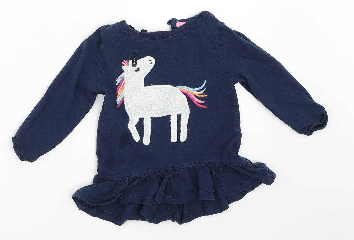 Blue Zoo Girls Blue   Basic T-Shirt Size 12-18 Months