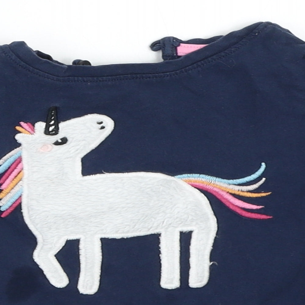 Blue Zoo Girls Blue   Basic T-Shirt Size 12-18 Months