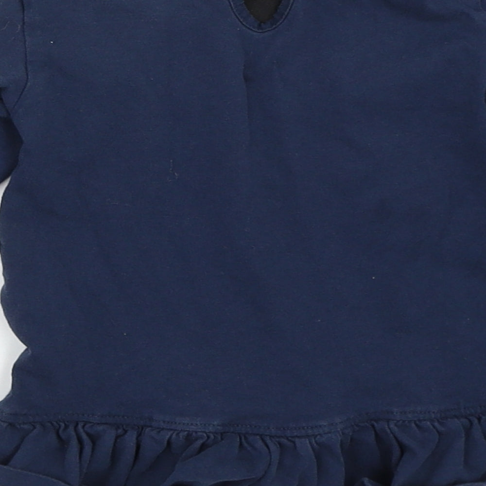 Blue Zoo Girls Blue   Basic T-Shirt Size 12-18 Months