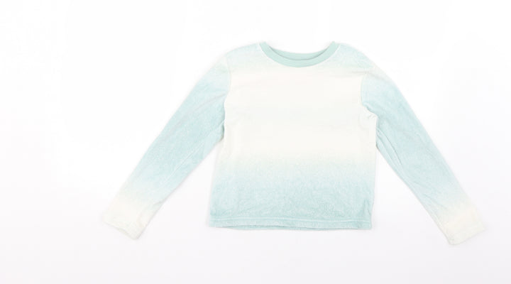 George Girls Blue Geometric Top Pyjama Top Size 7-8 Years