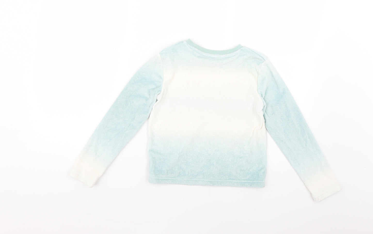 George Girls Blue Geometric  Top Pyjama Top Size 7-8 Years