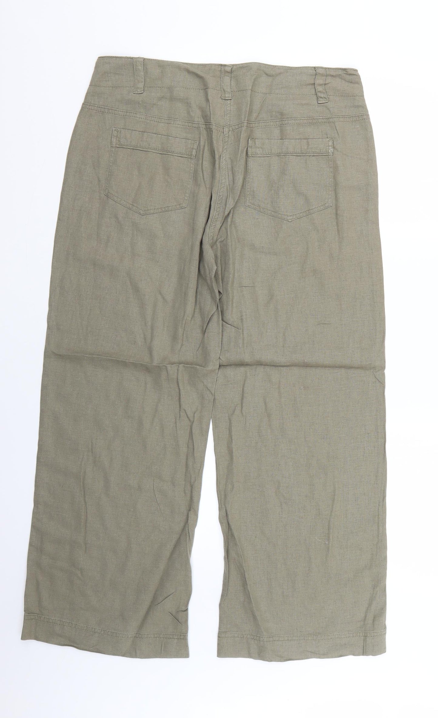 Marks and Spencer Womens Green   Trousers  Size 14 L24 in