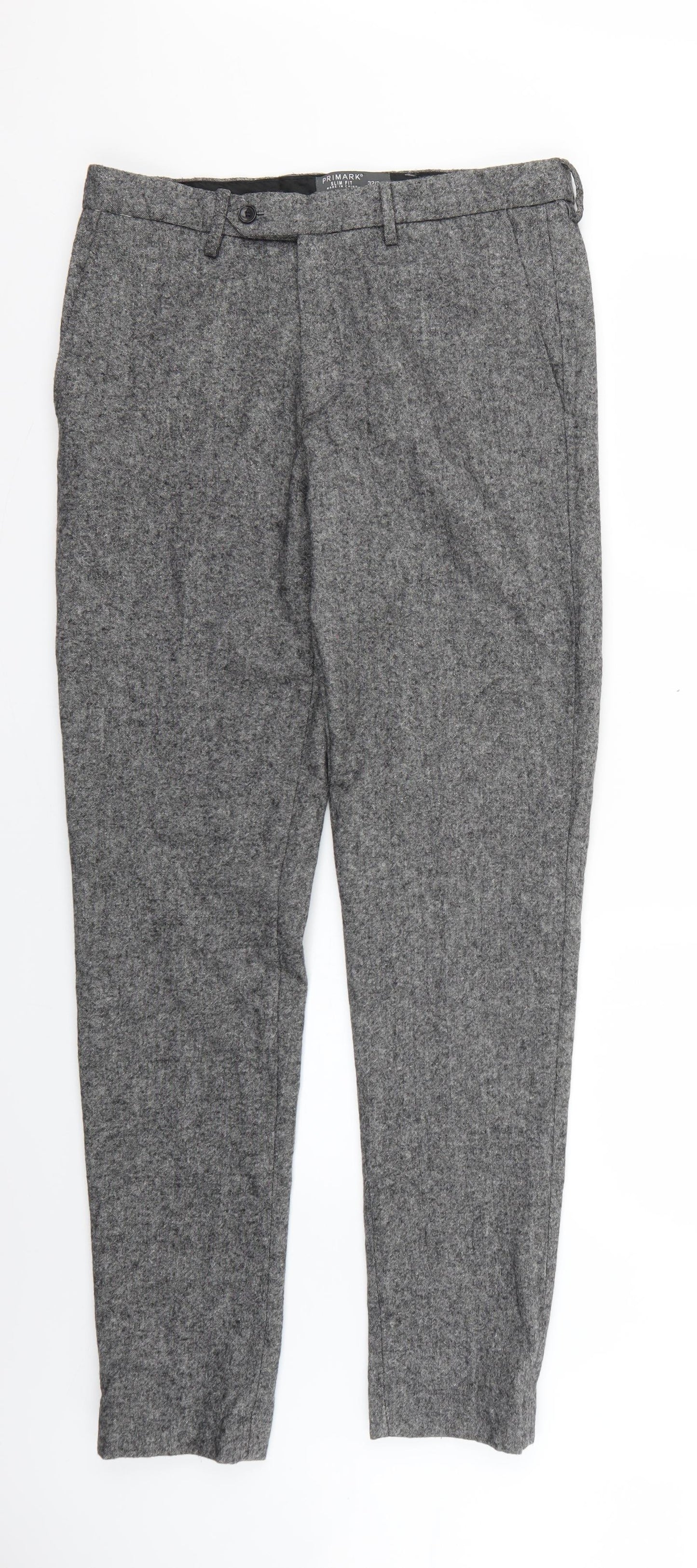 Primark Mens Grey   Trousers  Size 32 L30 in