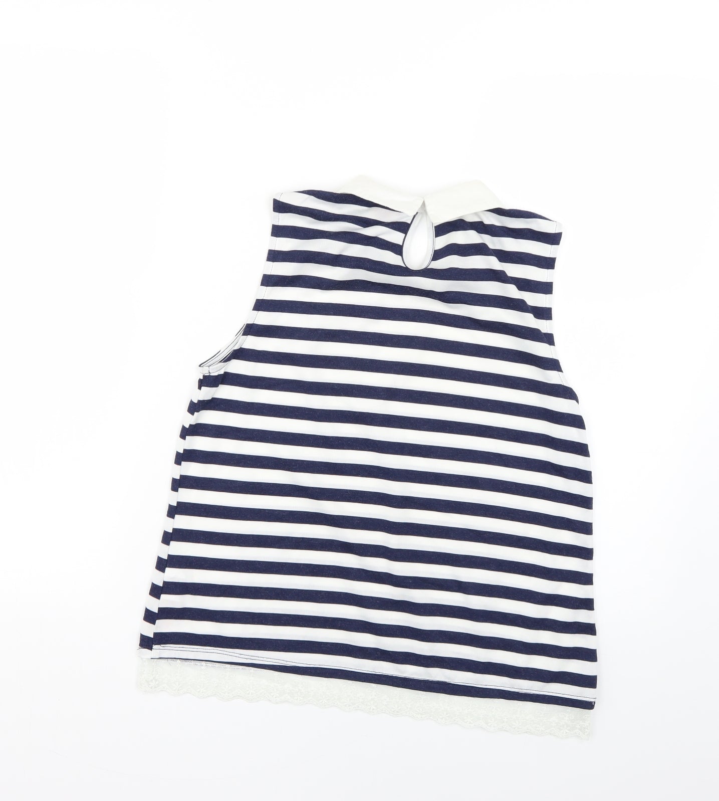 Dorothy Perkins Womens Multicoloured Striped  Basic T-Shirt Size 10