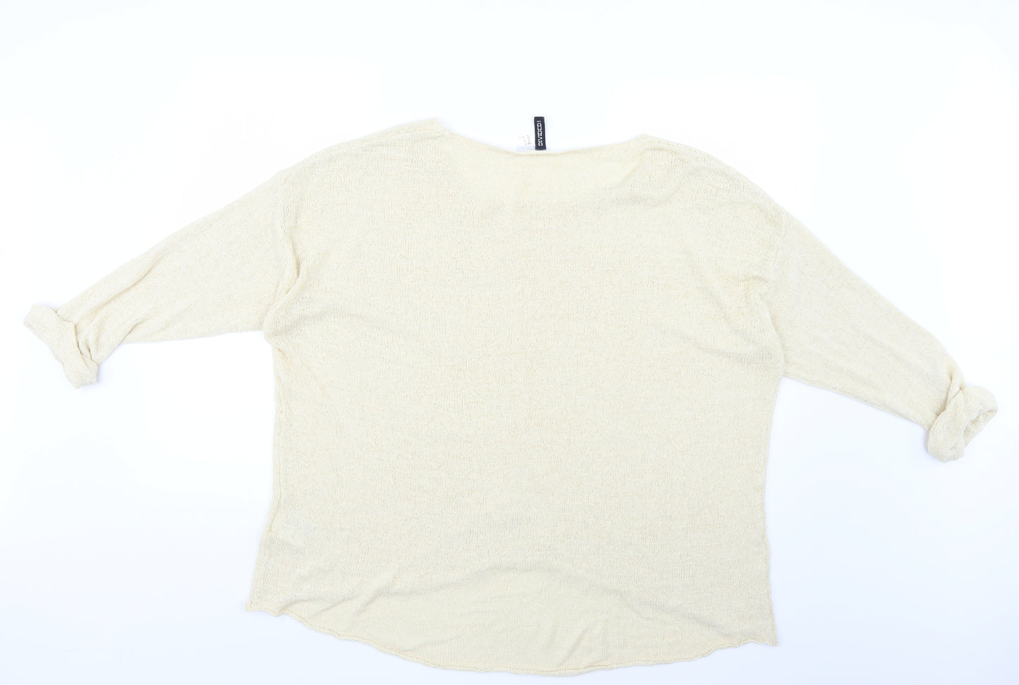 H&M Womens Beige   Pullover Jumper Size XL