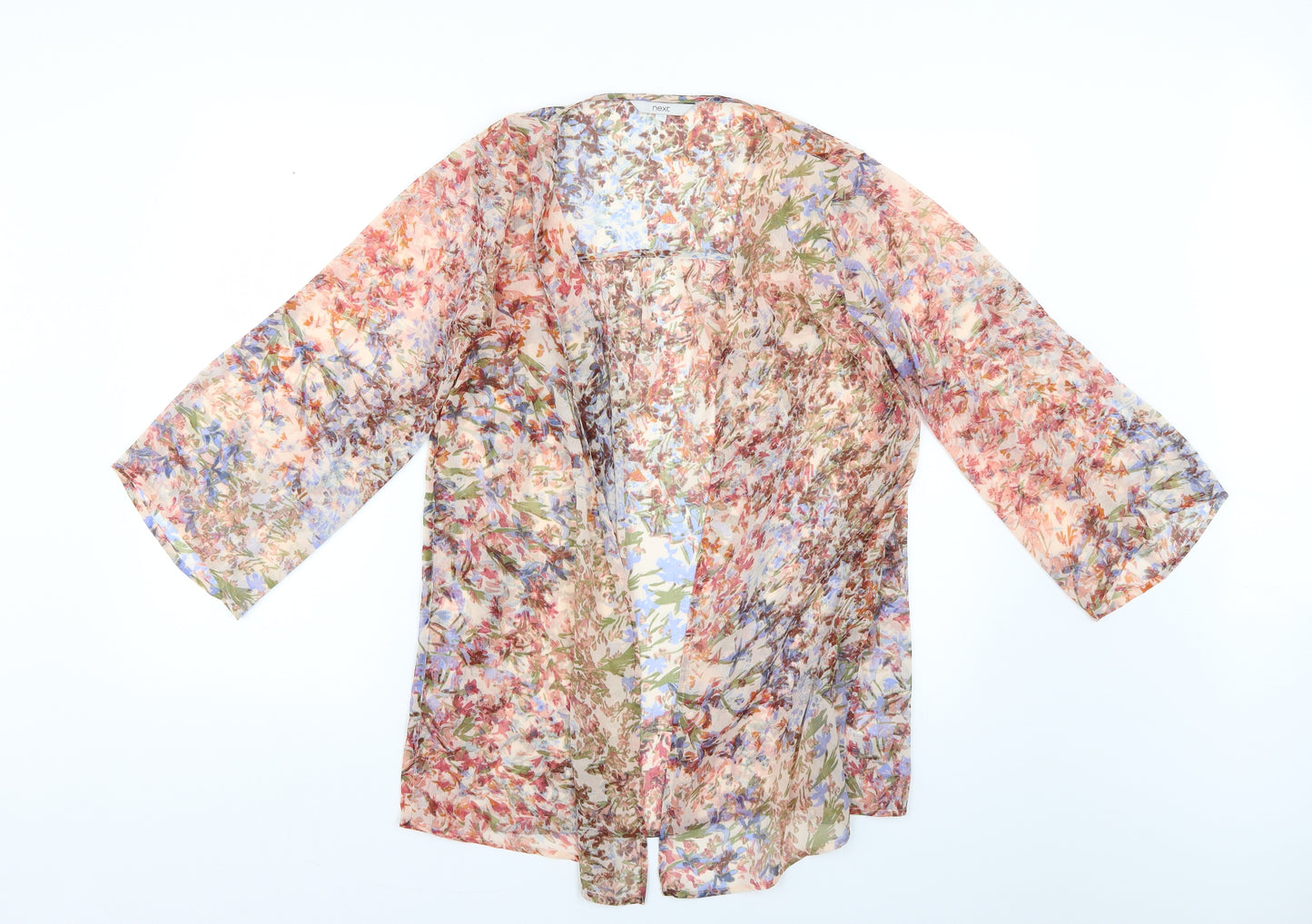NEXT Womens Multicoloured Floral  Cardigan Jumper Size 14