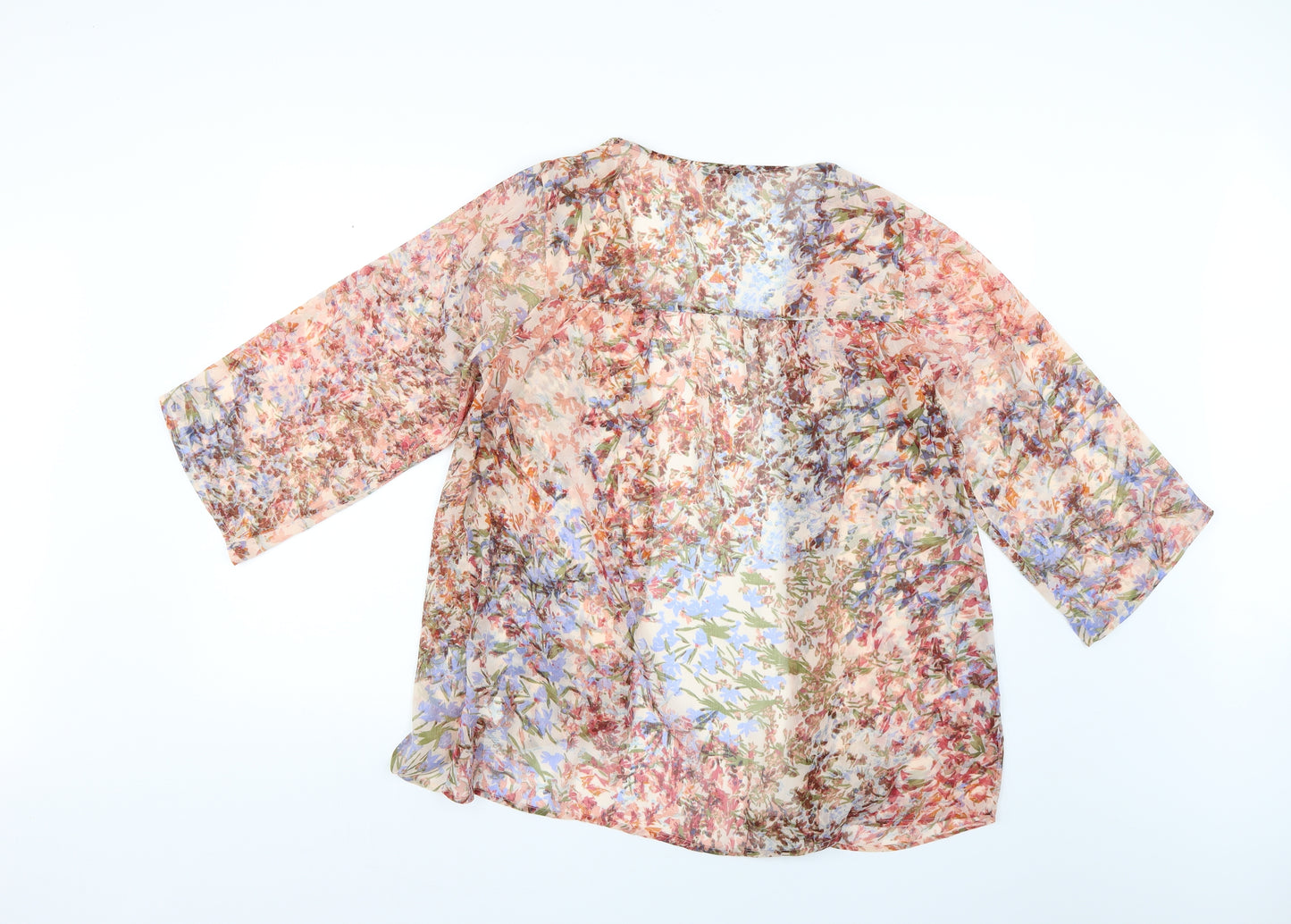 NEXT Womens Multicoloured Floral  Cardigan Jumper Size 14