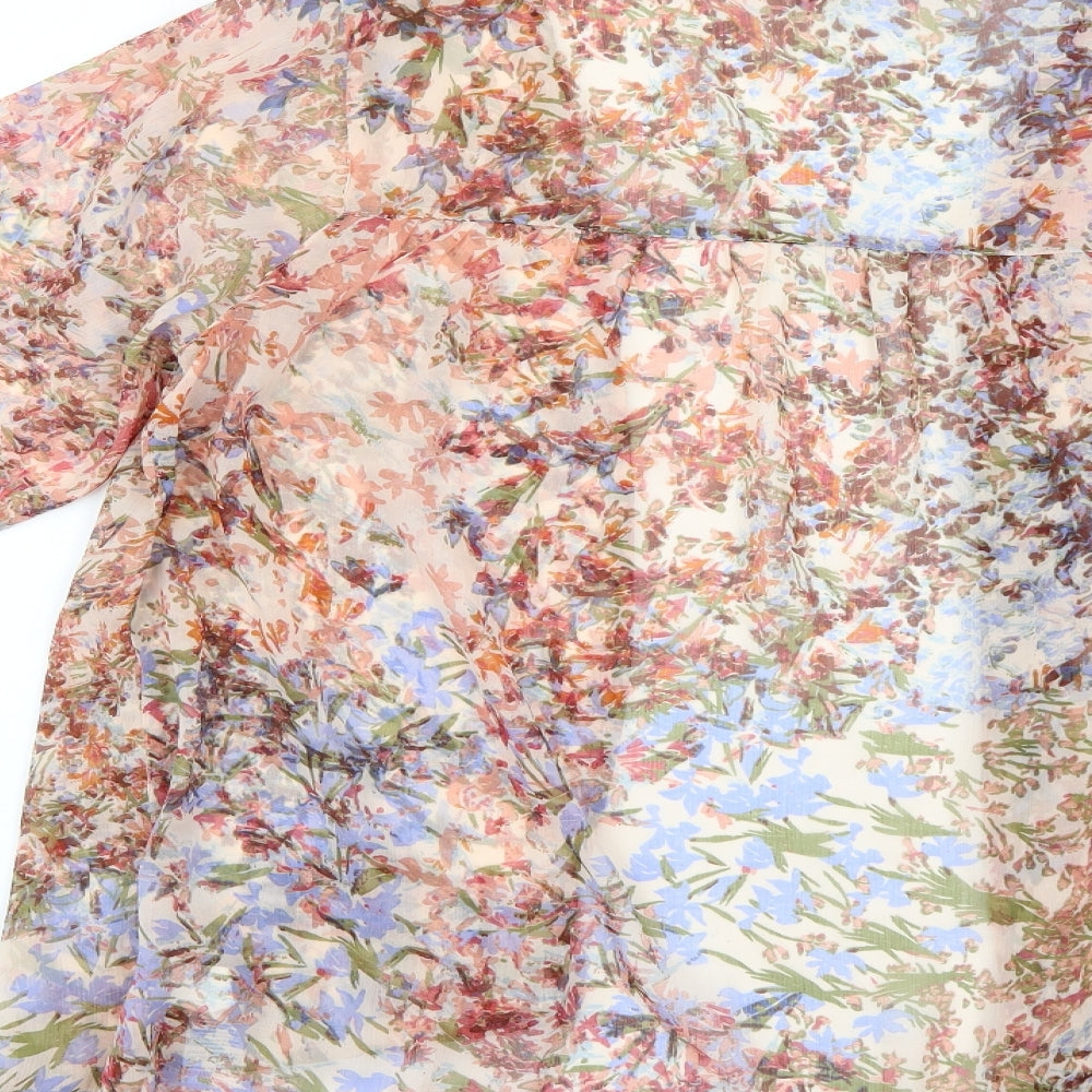 NEXT Womens Multicoloured Floral  Cardigan Jumper Size 14