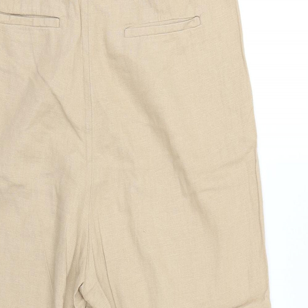 TU Womens Beige   Cropped Trousers Size 14 L20 in