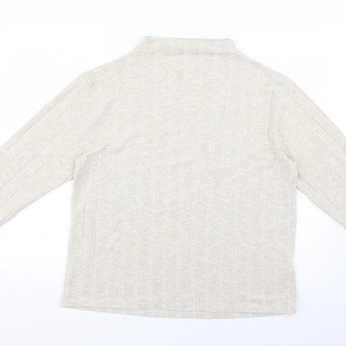 Marks and Spencer Womens Beige   Pullover Jumper Size 14