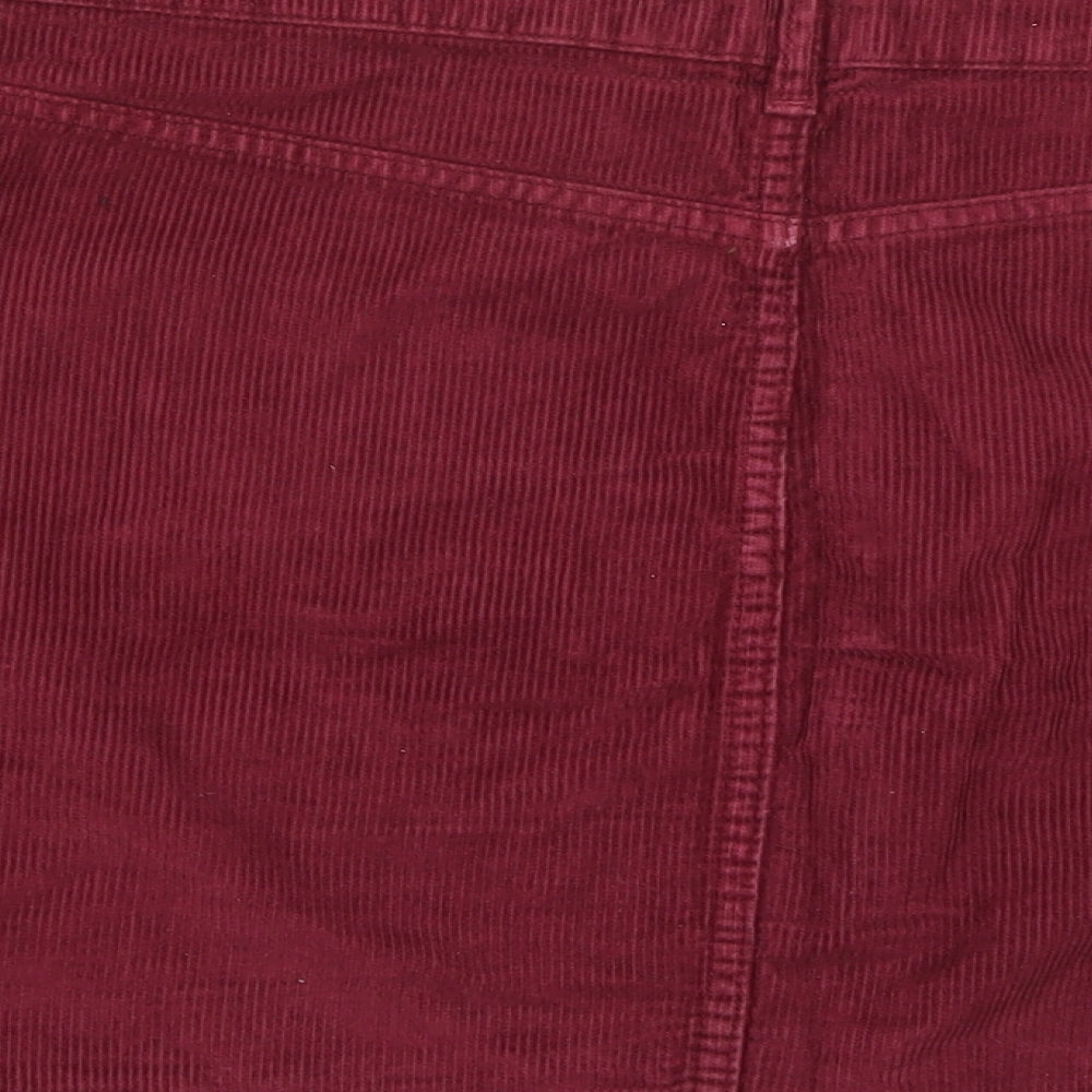 Topshop Womens Red   Mini Skirt Size 14