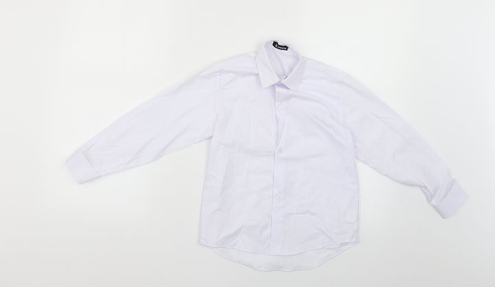 romario Womens Blue   Basic Button-Up Size 6