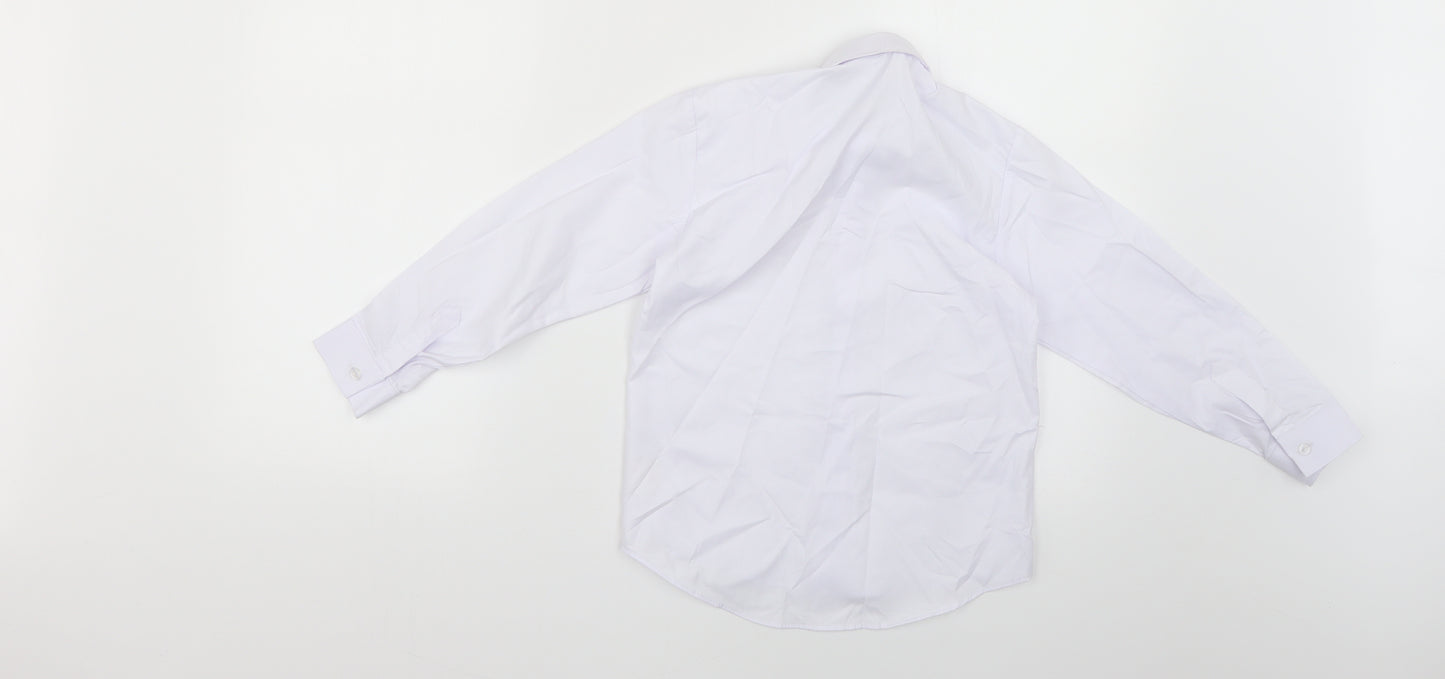 romario Womens Blue   Basic Button-Up Size 6