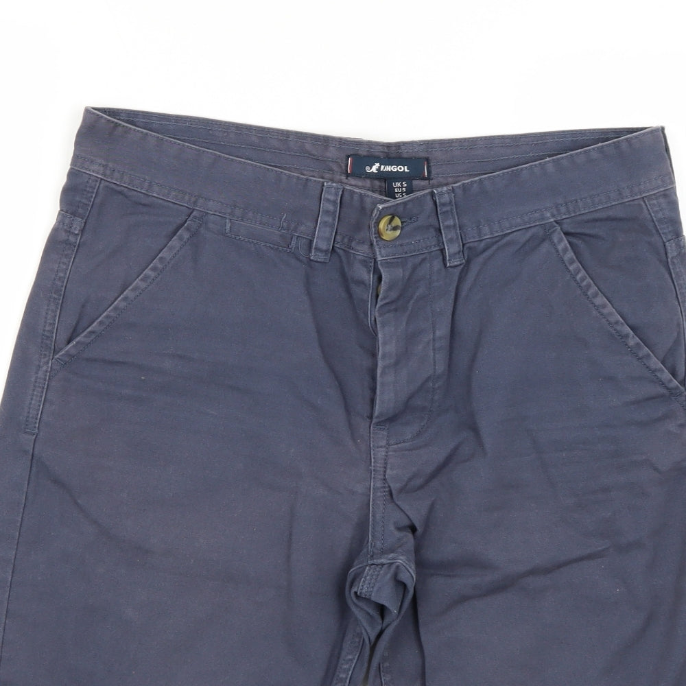 Kangol Mens Blue   Chino Shorts Size S