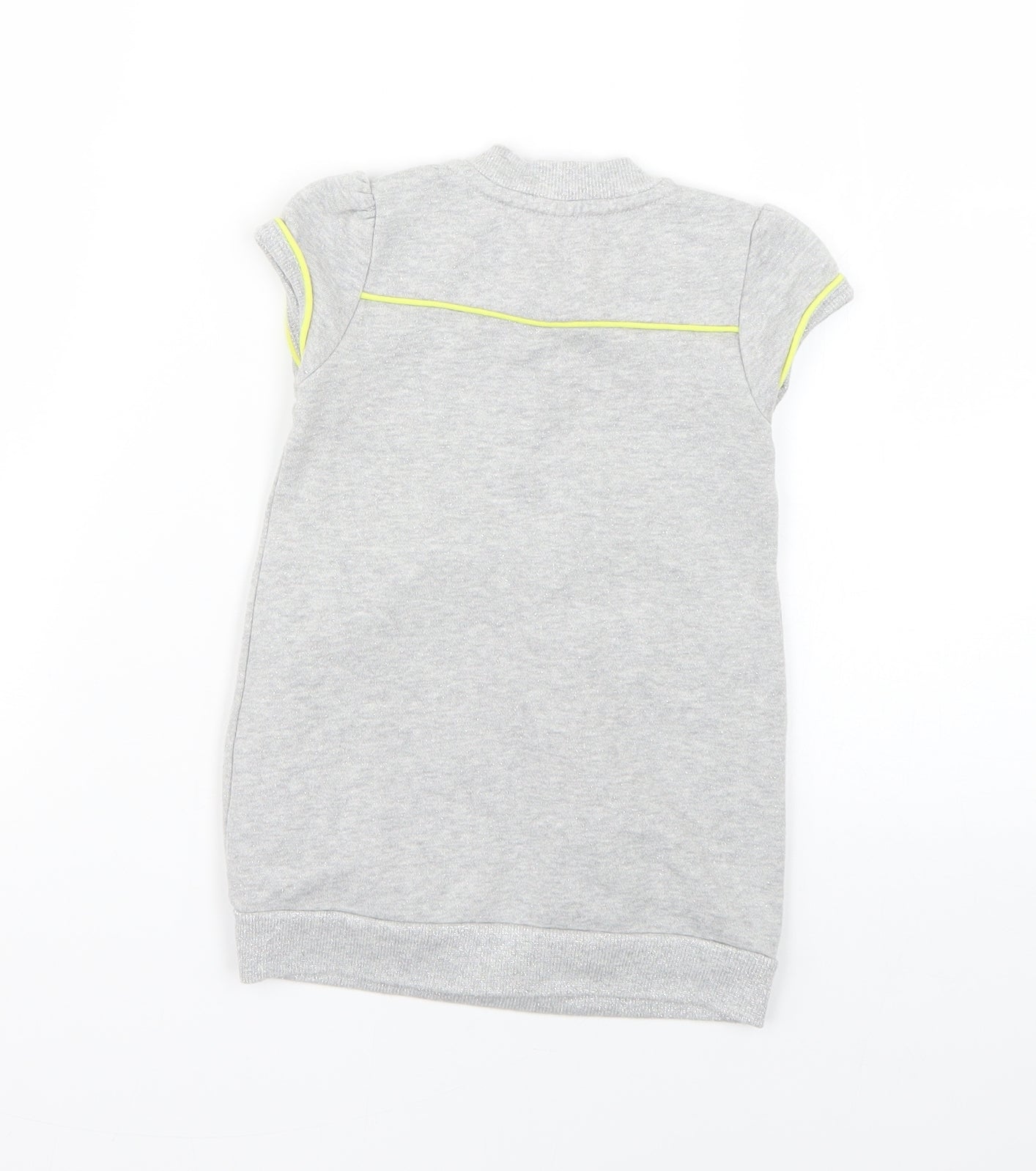 Debenhams Baby Grey Geometric  Jumper Dress  Size 12-18 Months