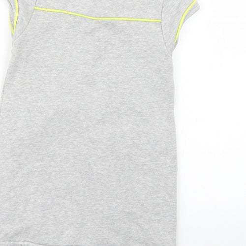 Debenhams Baby Grey Geometric  Jumper Dress  Size 12-18 Months