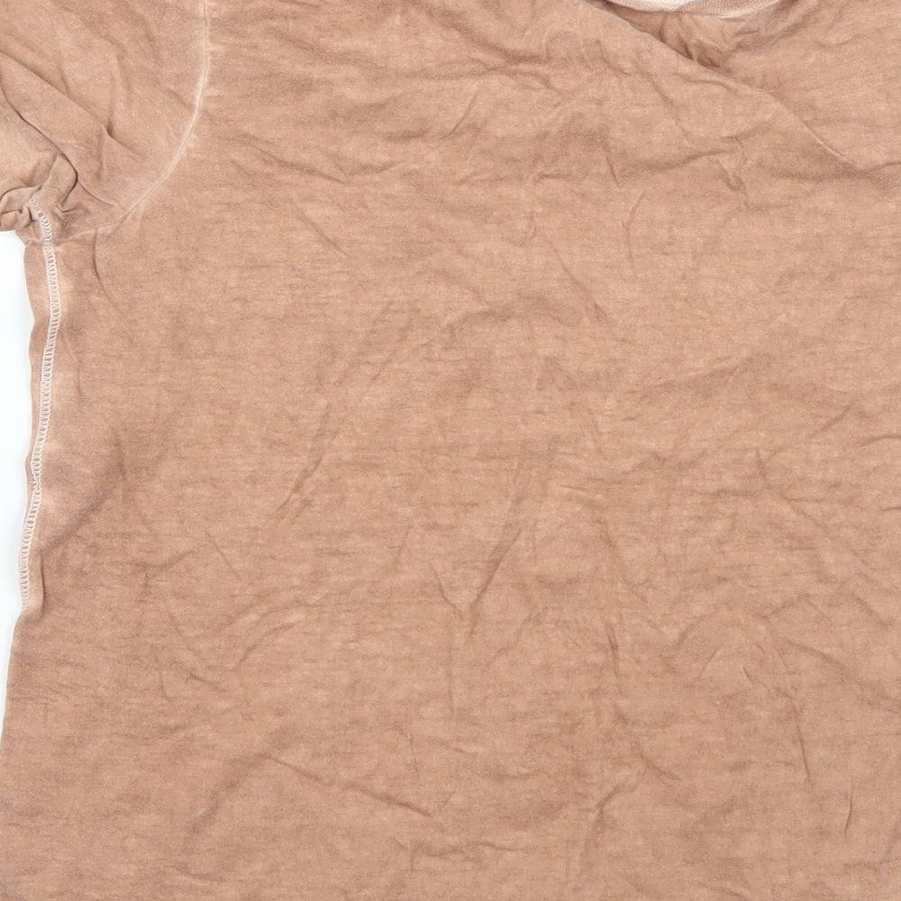 River Island Girls Beige Geometric  Basic T-Shirt Size 9-10 Years